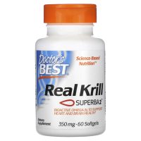 Doctor's Best, Real Krill, 350 мг, 60 гелевых капсул