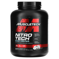 Muscletech, Nitro Tech, сывороточный изолят + смесь для роста сухой мышечной массы, вкус печенья с кремом, 1,80 кг (3,97 фунта)