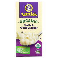 Annie's Homegrown, Органические макароны и сыр, ракушки и белый чеддер, 6 унций (170 г)