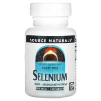 Source Naturals, Селен в форме L-селенометионина, 200 мкг, 120 таблеток
