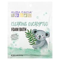 Aura Cacia, Освежающая пенна для ванны, эвкалипт, 2,5 унции (70,9 г)