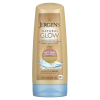 Jergens, Увлажняющее средство Natural Glow для нанесения на влажную кожу, Wet Skin Moisturizer, оттенок Fair to Medium (221 мл)