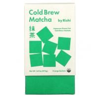Rishi Tea, Cold Brew Matcha, японский зеленый чай, 5 больших пакетиков, 47,5 г (1,67 унции)
