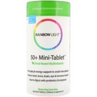 Rainbow Light, 50+ антивозрастной защитный комплекс витаминов, 180 мини-таблеток