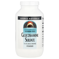 Source Naturals, Сульфат глюкозамина в порошке, без натрия, 16 унций (453.6 г)