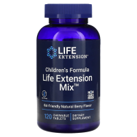 Life Extension, Детская формула, Смесь Life Extension, вкус натуральных ягод, 120 жевательных таблеток