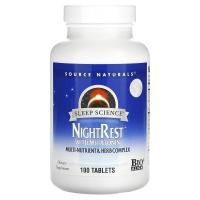 Source Naturals, NightRest, с мелатонином, 100 таблеток