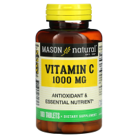 Mason Natural, витамин С, 1000 мг, 100 таблеток