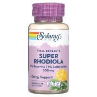 Solaray, Super Rhodiola Root Extract, 500 mg, 60 VegCaps