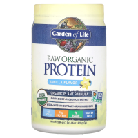 Garden of Life, Органический сырой белок, органическая белковая формула, со вкусом ванили, 22 унции (631 г)