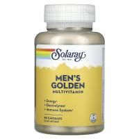 Solaray, Men's Golden Multi-Vita-Min 90 капсул