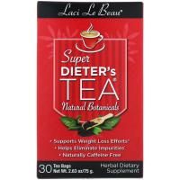 Natrol, Laci Le Beau, Диетический чай, Натуральные растительные компоненты, 30 чайных пакетиков, 2,63 унции (75 г)