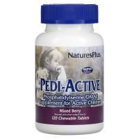 Nature's Plus, Pedi-Active, добавка для активных детей, со вкусом ягодной смеси, 120 жевательных таблеток