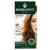 Herbatint, Стойкий растительный гель-краска для волос, 8R, светлый медный блонд, 4,56 жидких унции (135 мл)