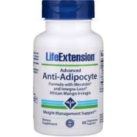 Life Extension, Фрпмула Advanced Anti-Adipocyte Formula with Meratrim and Integra-Lean African Mango Irvingia, 60 вегетарианских капсул