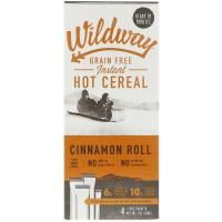 Wildway, Grain Free Instant Hot Cereal, Cinnamon Roll, 4 Packets, 7 oz (198 g)