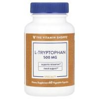 The Vitamin Shoppe, L-триптофан, 500 мг, 60 растительных капсул