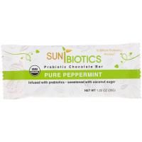 Sunbiotics, Organic, Probiotic Chocolate Bar, Pure Peppermint, 1.25 oz (35 g)
