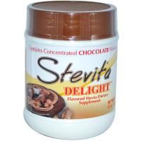 Stevita, Ароматизированная стевия Delight, шоколадный порошок, 4,2 унции (120 г)