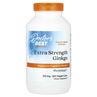 Doctor's Best, Extra Strength Ginkgo, 120 мг, 360 растительных капсул