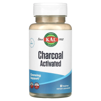 KAL, Активированный уголь, 280 мг, 50 капсул с оболочкой из ингредиентов растительного происхождения