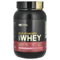 Optimum Nutrition, 100% сыворотка, золотой стандарт, вкусная клубника, 2 фунта (909 г)