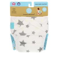 Charlie Banana, Reusable Diapering System, White, One Size Diaper, 1 Diaper