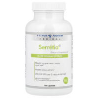 Arthur Andrew Medical, Серретия, чистая серрапептаза, 500 мг, 180 капсул