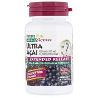 Nature's Plus, Herbal Actives, Ultra Acai, Extended Release, 1,200 mg, 30 Vegetarian Bi-Layered Tablets
