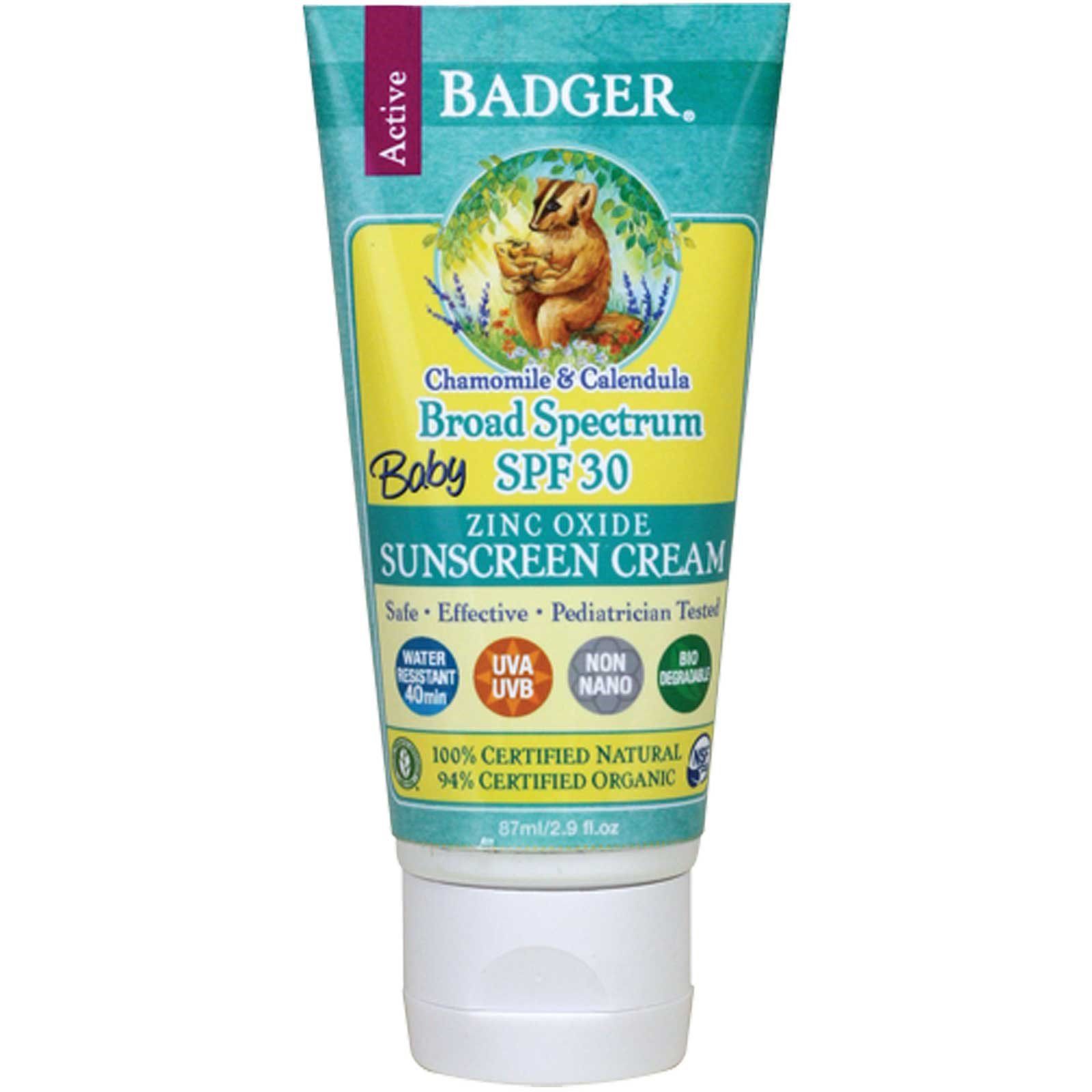 Spf крем для детей. Badger солнцезащитный крем 30 SPF. Badger солнцезащитный крем для детей. БАДГЕР крем солнцезащитный для детей. Badger Company, Zinc Oxide Sunscreen Cream, SPF 30.