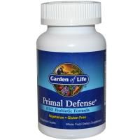 Garden of Life, Primal Defense, Формула, содержащая пробиотик HSO, 90 вегетарианских  капсул