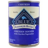 The Blue Buffalo Co., Blue Homestyle Recipe Влажный корм для собак, для взрослых собак Куриный ужин с овощами из сада 12,5 унции