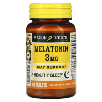 Mason Natural, Melatonin, Extra Strength, 3 mg, 60 Tablets