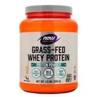 Now Foods Концентрат сывороточного протеина на травяном корме Сливочно-ванильный 1,2 фунта