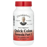 Christopher's Original Formulas, Формула для толстого кишечника, часть 1, 485 мг, 100 растительных капсул