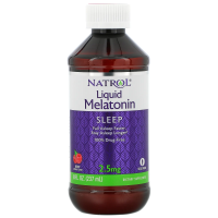 Natrol, Жидкий мелатонин, сон, натуральный ягодный вкус, 2,5 мг, 8 ж. унц. (237 мл)