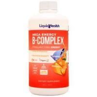 Liquid Health, Mega Energy B Complex Жидкий Мандарин Апельсин 32 жидких унции