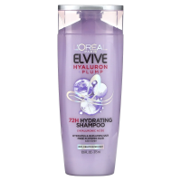 L'Oréal, Elvive, Hyaluron + Plump, увлажняющий шампунь на 72 часа, для сухих и обезвоженных волос, 375 мл (12,6 жидк. унц.)