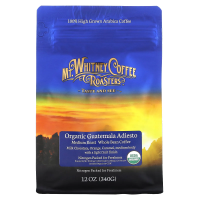 Mt. Whitney Coffee Roasters, Guatemala Adiesto, органический кофе, цельное зерно средней обжарки, 12 унц. (340 г)