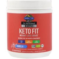 Garden of Life, Dr. Formulated Keto Fit Weight Loss Shake, Vanilla 12.52 oz (355 g)