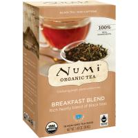 Numi Tea, Organic Tea, Black Tea, Breakfast Blend, 18 Tea Bags, 1.40 oz (39.6 g)