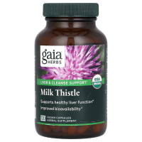 Gaia Herbs, Семена расторопши, 120 растительных фитокапсул