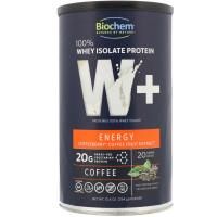 Biochem, 100% изолят сывороточного белка, W+ энергия, со вкусом кофе, 10,4 унц. (294 г)