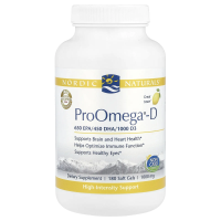 Nordic Naturals, "ПроОмега-D", пищевая добавка с омега-3 и витамином D3, с лимонным вкусом, 180 мягких желатиновых капсул с жидкостью