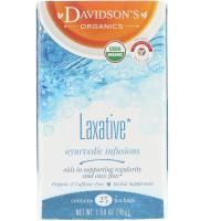 Davidson's Tea, Organic, Laxative, Ayurvedic Infusions, Caffeine-Free, 25 Tea Bags, 1.58 oz (45 g)
