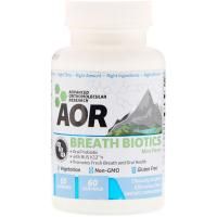 Advanced Orthomolecular Research AOR, Breath Biotics, со вкусом мяты, 60 сосательных таблеток