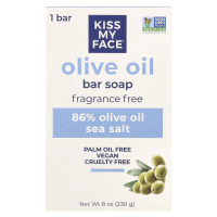 Kiss My Face, Мыло с чистым оливковым маслом, без отдушек, 8 унций (230 г)