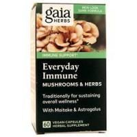 Gaia Herbs, Грибы + травы Ежедневный иммунитет 60 вег капсул