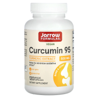 Jarrow Formulas, Куркумин 95, 500 мг, 120 вегетарианских капсул