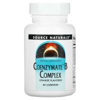 Source Naturals, Комплекс витаминов B Coenzymate, апельсиновый вкус, 60 леденцов